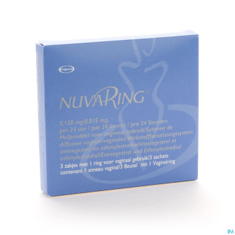 Nuvaring anneau vaginal sachet 3x1