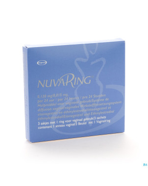Nuvaring anneau vaginal sachet 3x1