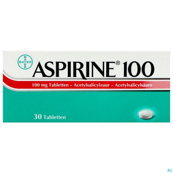 Aspirine 100 mg comp  30