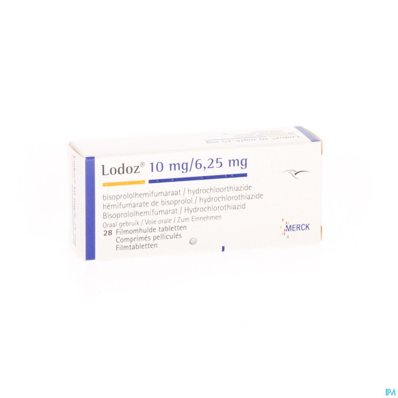 Lodoz 10,0mg/6,25mg tabl 28