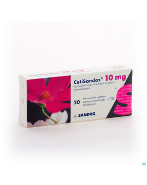 Cetirizine sandoz 10mg comp 20 x 10mg