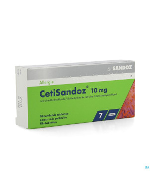 Cetisandoz sandoz comp  7 x 10 mg