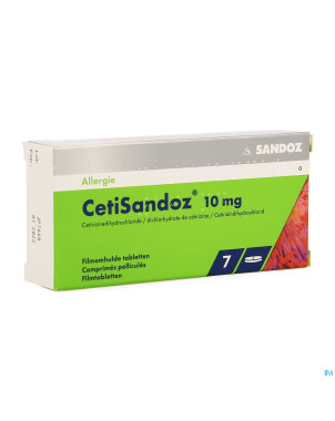 Cetisandoz sandoz comp  7 x 10 mg