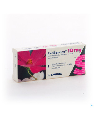 Cetisandoz sandoz comp  7 x 10 mg