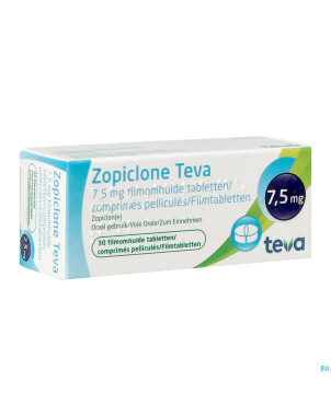 Zopiclone teva 7,5mg tabl 30 x 7,5 mg