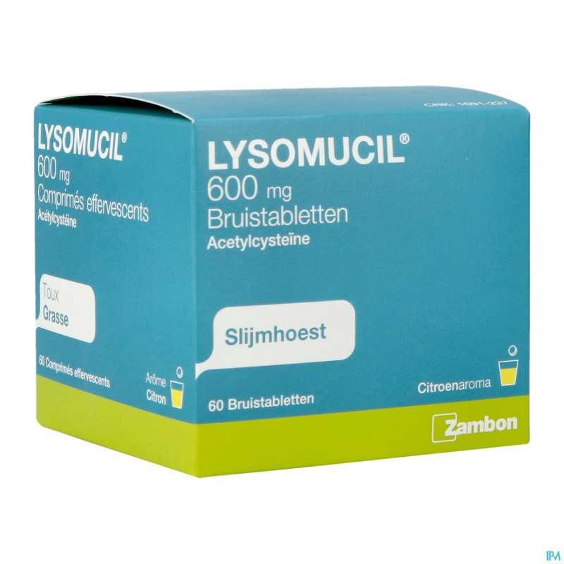 Lysomucil 600 comp eff.  60 x 600 mg