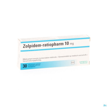 Zolpidem ratiopharm comp. 30 x 10 mg