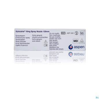 Xylocaine n/ster. embouts/doppen 50 - 120 mm