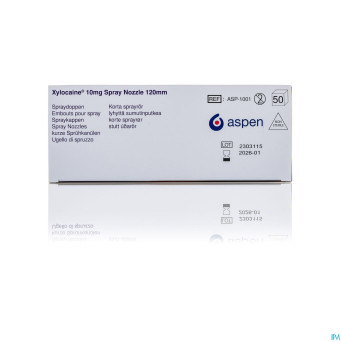 Xylocaine n/ster. embouts/doppen 50 - 120 mm