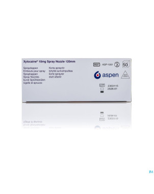 Xylocaine n/ster. embouts/doppen 50 - 120 mm