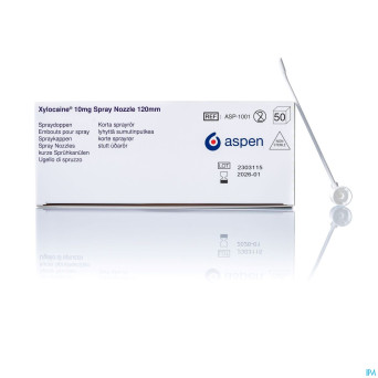 Xylocaine n/ster. embouts/doppen 50 - 120 mm