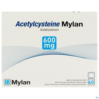 Acetylcysteine mylan sach 60 x 600 mg