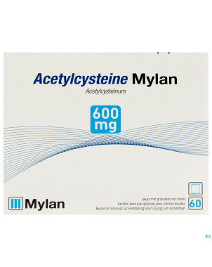 Acetylcysteine mylan sach 60 x 600 mg