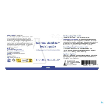 Iode liquide biotics    gutt 2oz