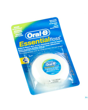 Oral-b floss esssential floss mint waxed 50m