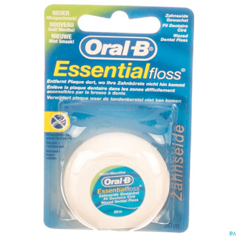 Oral-b floss esssential floss mint waxed 50m