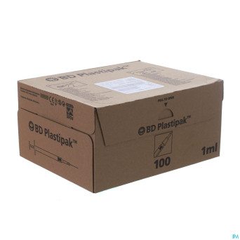 Bd plastipak ser.+aig. tuberculine 1ml+26g 3/8 100