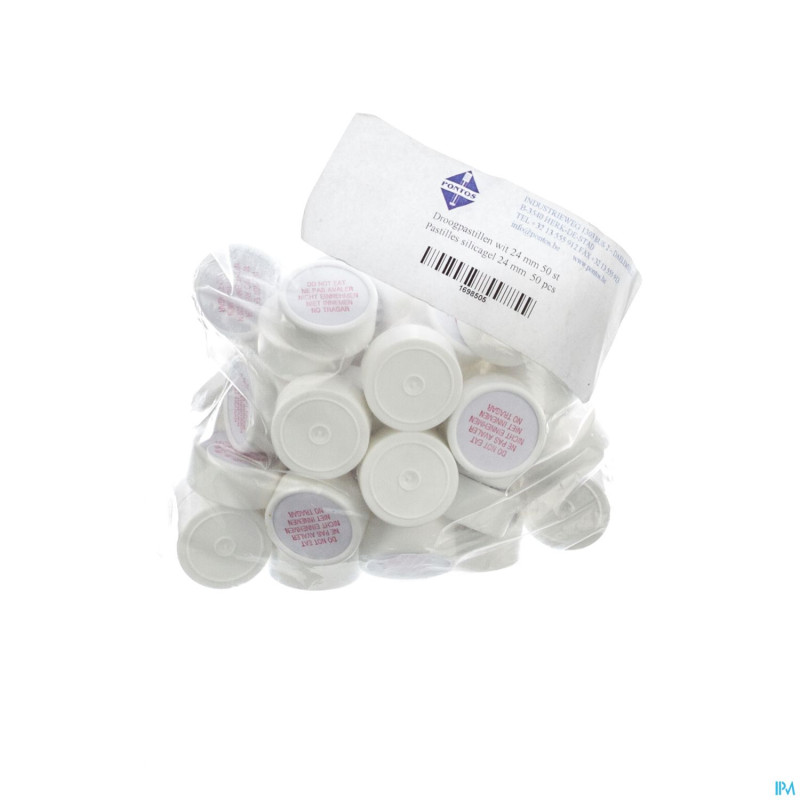 Silicagel pastille 24mm    50 pontos