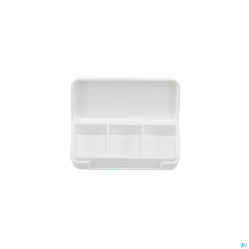 Boite medicaments 3 parts plastique    pontos