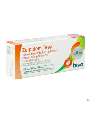 Zolpidem teva comp pell  30 x 10 mg