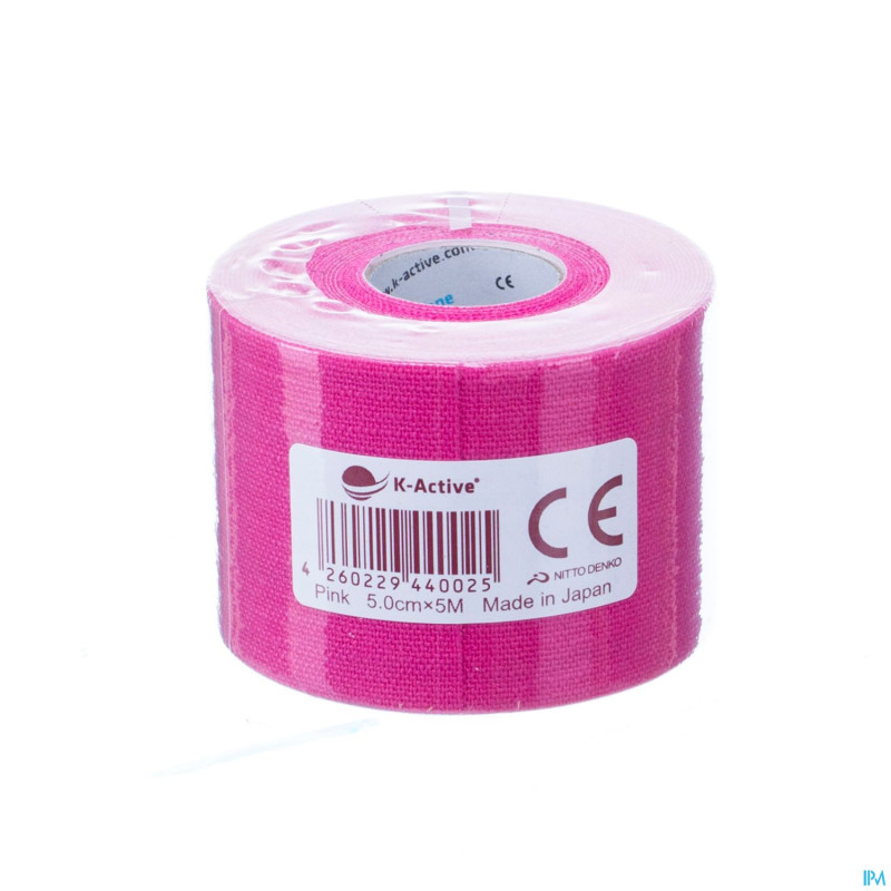 Kinesio-tex tape adhesive rouge 5cmx4m