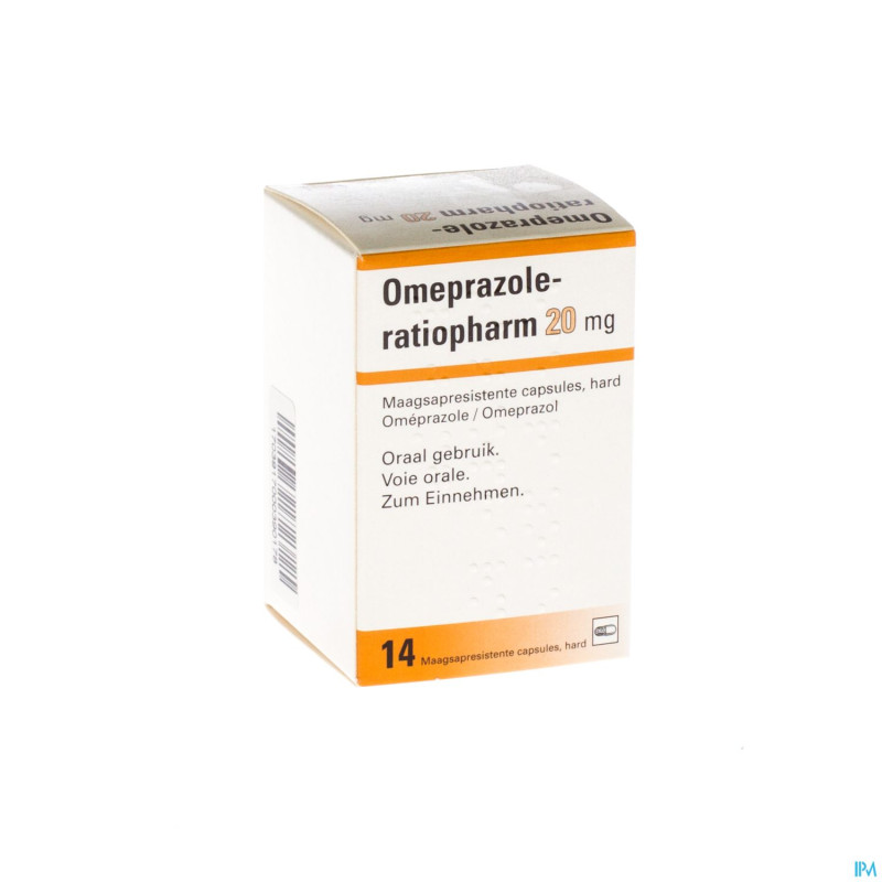 Omeprazole ratiopharm caps 14 x 20 mg
