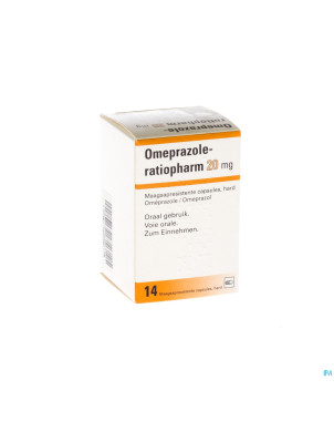 Omeprazole ratiopharm caps 14 x 20 mg
