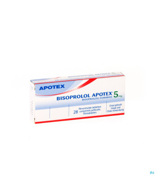 Bisoprolol apotex 5 mg comp pell sec  28