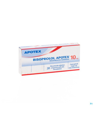 Bisoprolol apotex 10 mg comp pell sec  28