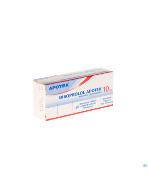 Bisoprolol apotex 10 mg comp pell sec 56