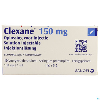 Clexane ser inj 10 x 150mg/ml