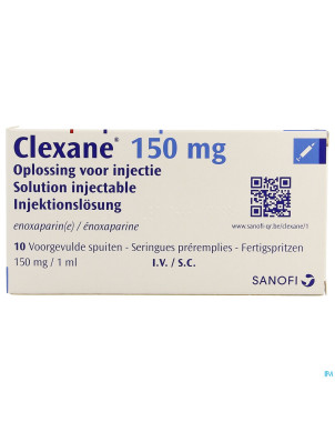 Clexane ser inj 10 x 150mg/ml