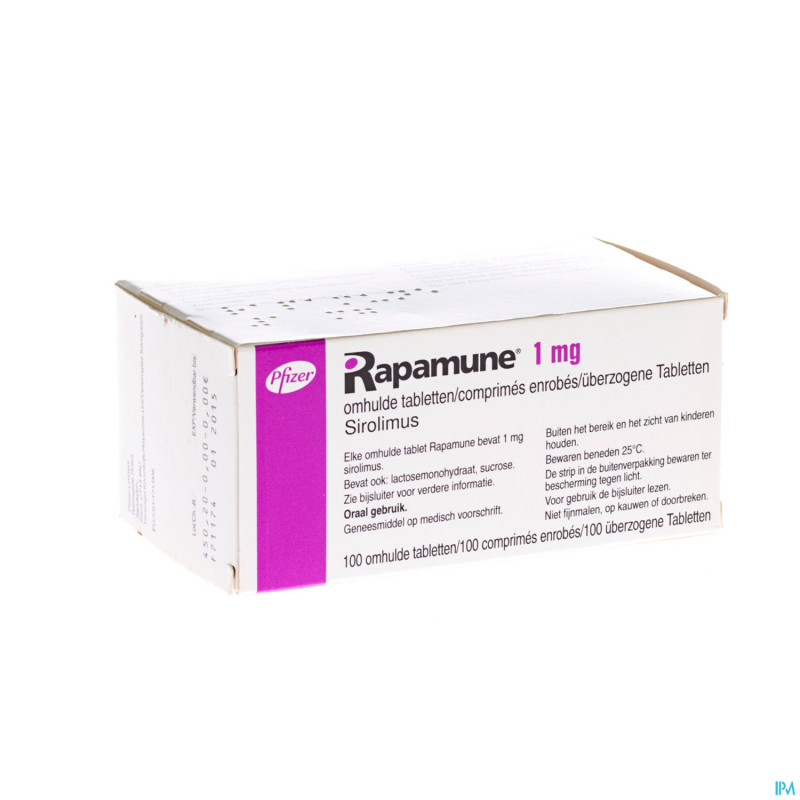 Rapamune comp 100 x 1 mg