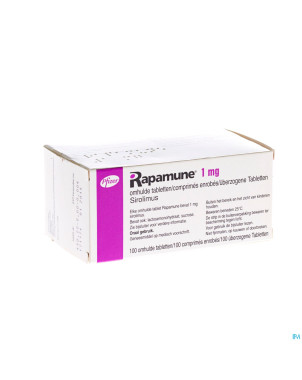 Rapamune comp 100 x 1 mg