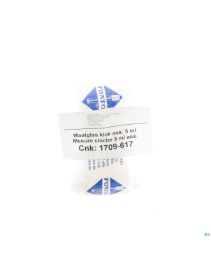 Mesure cloche ass.    5ml pontos