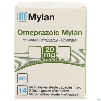 Omeprazol viatris 20mg caps 14