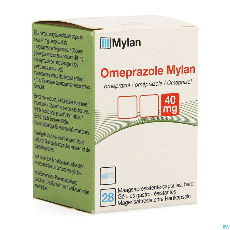 Omeprazol viatris 40mg caps 28
