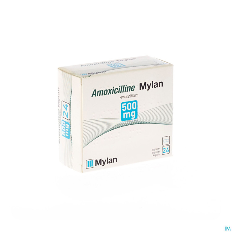Amoxicilline mylan 500 mg caps 24 x 500 mg