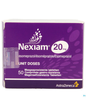 Nexiam 20 mg comp 50 x 20 mg ud