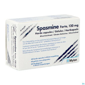 Spasmine forte caps 40 x 120 mg