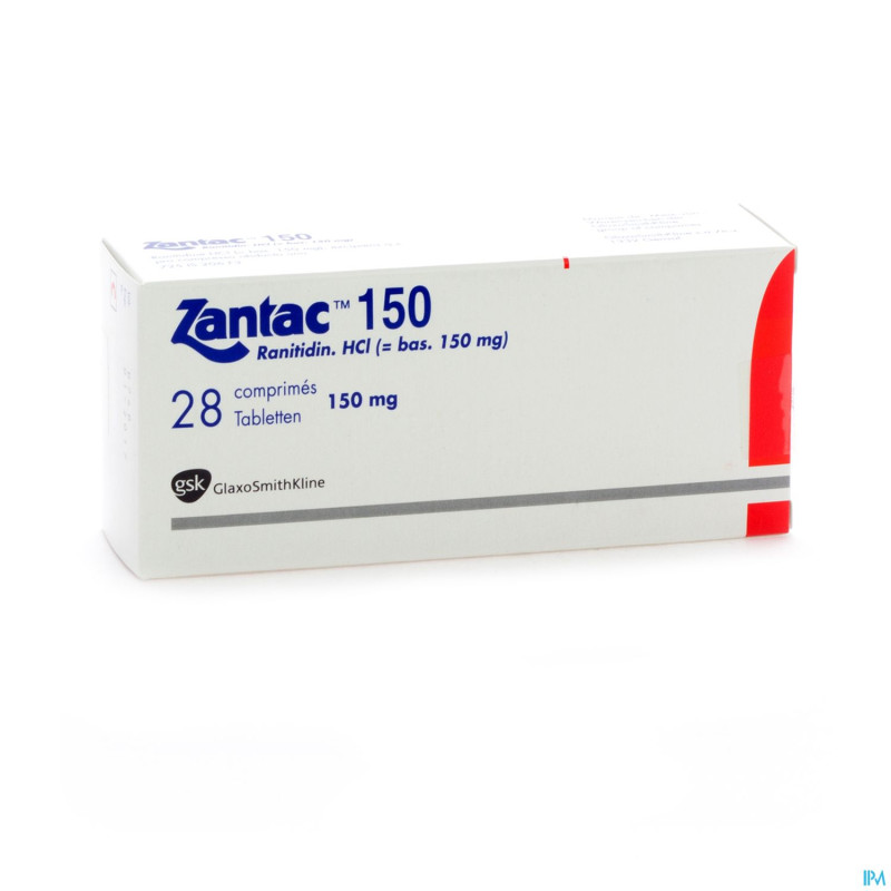 Zantac 150 comp  28 x 150 mg