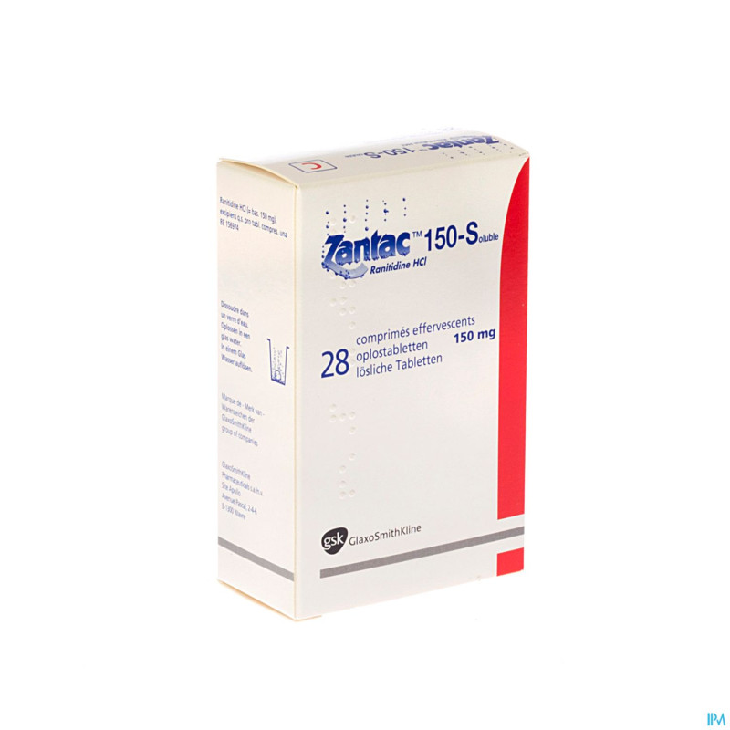 Zantac 150 comp sol  28 x 150 mg