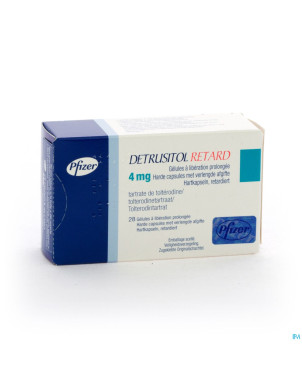 Detrusitol retard 4 mg caps blister 28 x 4 mg