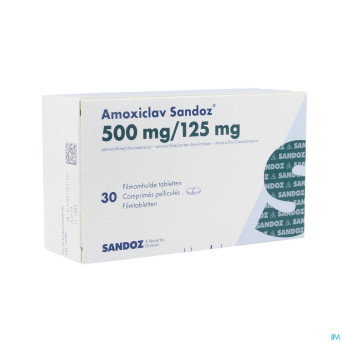 Amoxiclav sandoz 500mg/125 mg comp 30