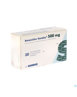 Amoxiclav sandoz 500mg/125 mg comp 30