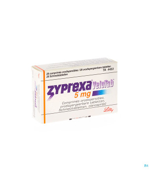 Zyprexa velotab  5mg comp orodisp 28 x  5 mg