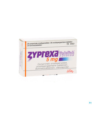 Zyprexa velotab  5mg comp orodisp 28 x  5 mg
