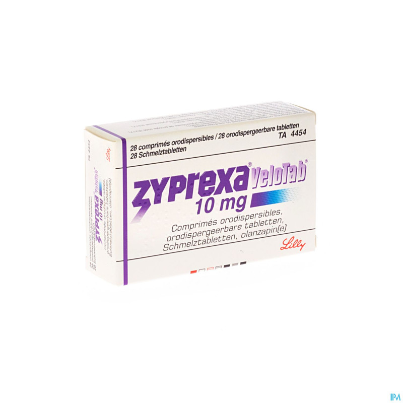 Zyprexa velotab 10mg comp orodisp 28 x 10 mg