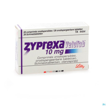 Zyprexa velotab 10mg comp orodisp 28 x 10 mg