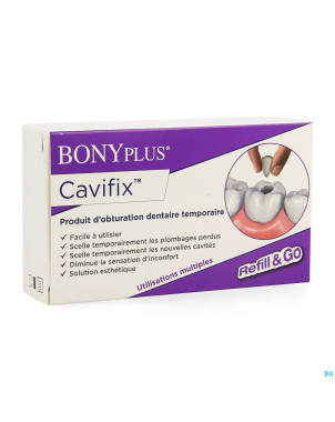 Bonyplus cavifix obturation dentaire temporaire 7g